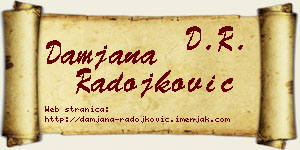 Damjana Radojković vizit kartica